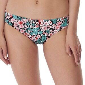 Freya Womens Water Meadow Blue & Pink Floral Bikini Bottom NWT Large
